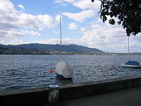  Looking out across the lake from Terlinden (favourite dive spot)