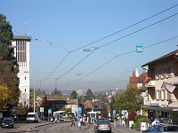  The top of the minaret is barely visible on the right-hand side of this shot. Compare and contrast to the church tower on the left.