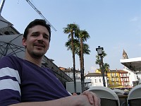  Robert and I relaxing at a bar in Ascona, Switzerland