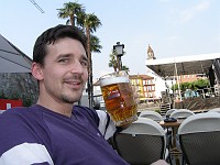  Robert and I relaxing at a bar in Ascona, Switzerland