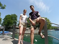  Rob and Lynn, Limmat river, Zurich, Switzerland