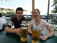  Rob and Lynn, Beer Garden, Zurich