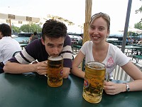  Rob and Lynn, Beer Garden, Zurich