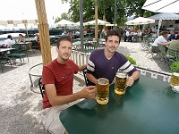  Mark and Rob, Beer Garden, Zurich