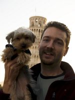  Lilly and Mark posing in front of the tower