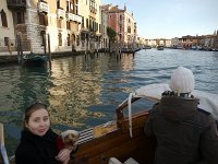  Riding around the canals on the way to the hotel