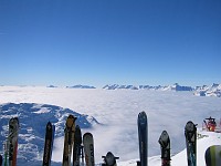  The final day at Brevent - Cloud at 2000m. Photo altitude 2500m