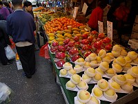  Fruit and vegetable stall at the Shau Wan Ho markets, Hong Kong