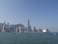  Crossing the harbour on the ferry.