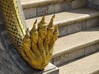  The multi-headed snake is said to protect Buddah