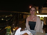  Vertigo restaurant, Bangkok. Dining on top of a 61 floor building - views of Bangkok from every side.