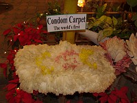  The condom carpet smelled a bit too much latex for my taste...