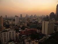  View from the hotel window looking out over Bangkok