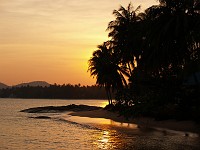  Sunset on the beach at Koh Samui