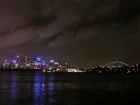  Sydney harbour at night - taken from Cremorne Point ferry jetty