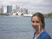  Lynn on the ferry - travelling to the city