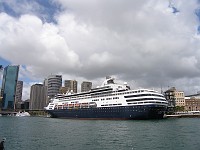  Passenger ship docks at Circular Quay