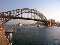  Harbour bridge in the early evening, New Year's Eve