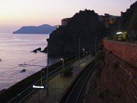  Manarola railway station at sunset