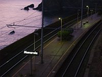  Manarola railway station at sunset