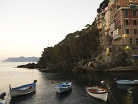  Early morning at the waterfront in Riomaggiore