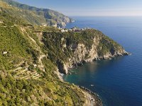  On the way to Corniglia - town visible on peninsula in the distance