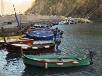  Walking around the harbour of Vernazza in the early morning