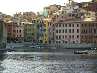  Walking around the harbour of Vernazza in the early morning