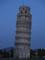  The leaning tower of Pisa - dusk