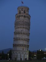  The leaning tower of Pisa - dusk