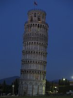  The learning tower of Pisa - early evening