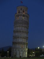  The learning tower of Pisa - early evening