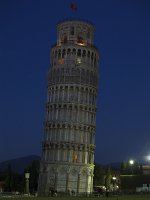  The learning tower of Pisa - early evening