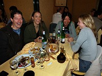  Dinner time. John, Marcia, Tamaki, Lynn