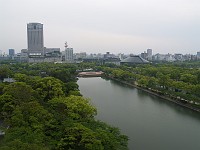  View over Hiroshima from the castle.