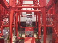  There were two choices when riding this ferris wheel - wait 30 minutes in a big queue for the clear carriage (visible in this picture) or board immediately for all the other normal ones. I didn't really think there was much difference to be honest...