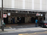  Another one of these massive vertical parking stations. You can see the entry/exit points. In front of each is a giant disc which rotates the cars.