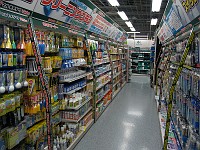  This was an absolutely massive electronics store, the likes of which I've never seen. This is half an aisle of perhaps 30 aisles on this floor (9 floors). This aisle was just for products to clean your computer.