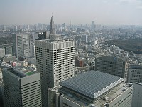  View from the government tower in Tokyo. Entry is free, observation deck was open until 11pm - best value views in Tokyo!