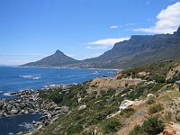  View across to water to Lion's Head. Near the Justin's Caves dive site.