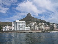  Rapallo is the building we are staying in, the big building slightly to the left. Lion's Head in background.