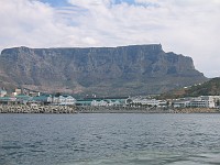  View of Table Mountain from the harbour.