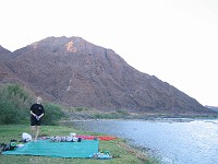  First campsite, first thing in the morning.