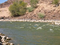  A nappy run - one wears the life jacket as a pair of shorts and rides the rapids