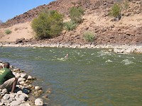  A nappy run - one wears the life jacket as a pair of shorts and rides the rapids