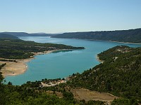  Looking out at the lake at the western end of the canyon