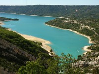  Looking out at the lake at the western end of the canyon