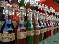  Syrup bottles - exploring the market in Castellane.