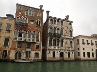  The building on the right was actually tipping to the right, as if it would eventually fall over.