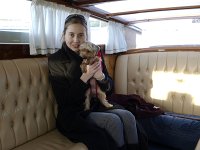  Lynn and Lilly riding to Venice in the water taxi